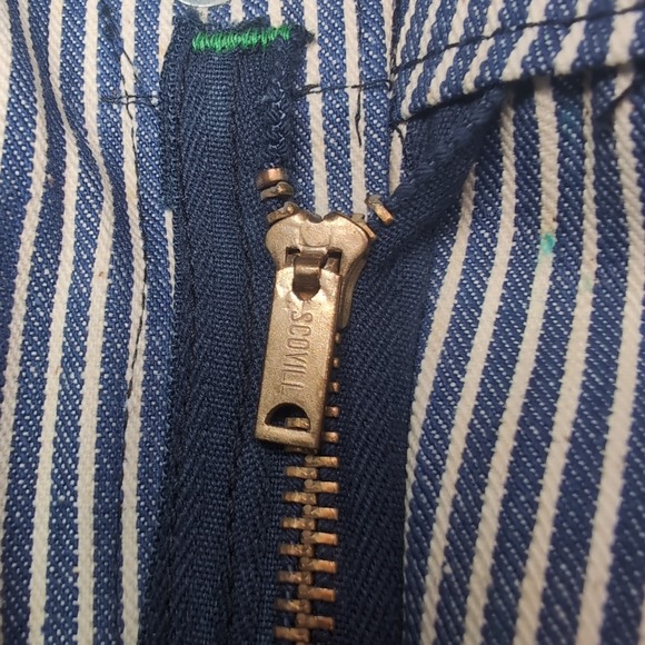 Vintage NWT 46x32 Pointer Brand Train Crewman Coveralls Hickory Stripe RARE - Picture 5 of 16